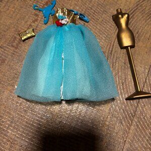 Topper Dawn doll clothes Blue Pouf 813